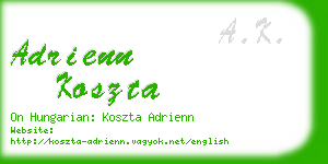 adrienn koszta business card